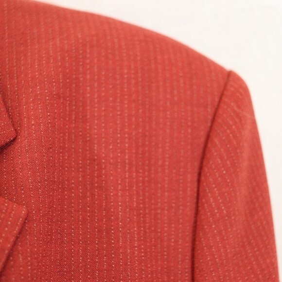 Hugo Boss Red Blazer Jacket Julea Wool Blend Career Jacket 14 - Picture 9 of 13